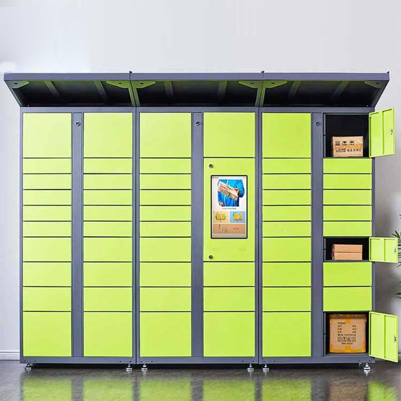 Parcel Delivery Locker Digital Storage Box Steel Automated Locker Metal Electronic Cabinet Face Recognition Smart Lockers
