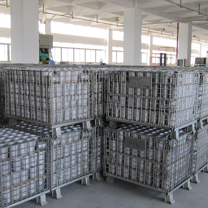 Wire Mesh Container Vertical Carousel Storage System Estanterias Metalicas Para Tienda Warehouse Equipment