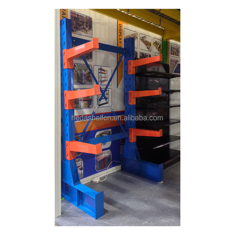 Single Sided Cantilever Rack Industrial Racks And Shelving Heavy Duty Cantilever Racks For Sale